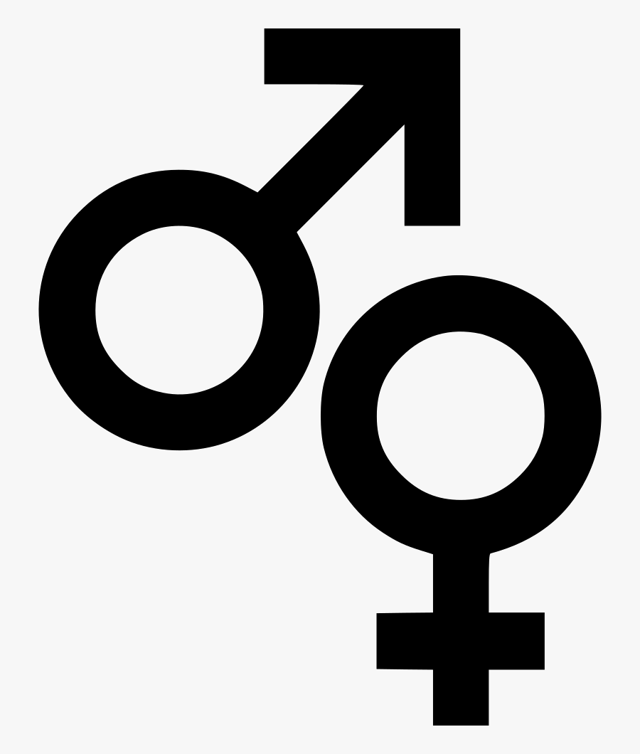 Male Female Symbols Sign Biology Comments - Female Male Symbol Png, Transparent Clipart