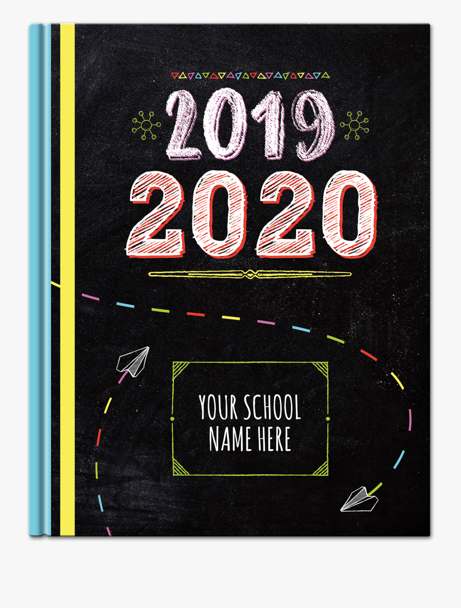 Pictavo Chalkboard Yearbook Cover - Yearbook Themes 2019 2020 , Free ...