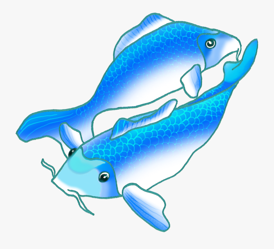 Fish,fin,marine Mammal,marine Bottlenose Common Dolphin,bottlenose - Two Fish Swimming Png, Transparent Clipart