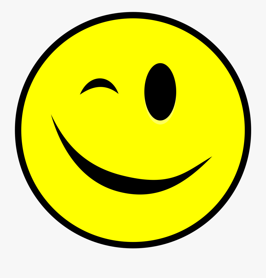 Smiley Emoticon Wink Computer Icons - Smiley Face Wink Png, Transparent Clipart