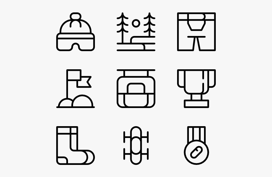 Snowboarding - Manufacture Icons, Transparent Clipart