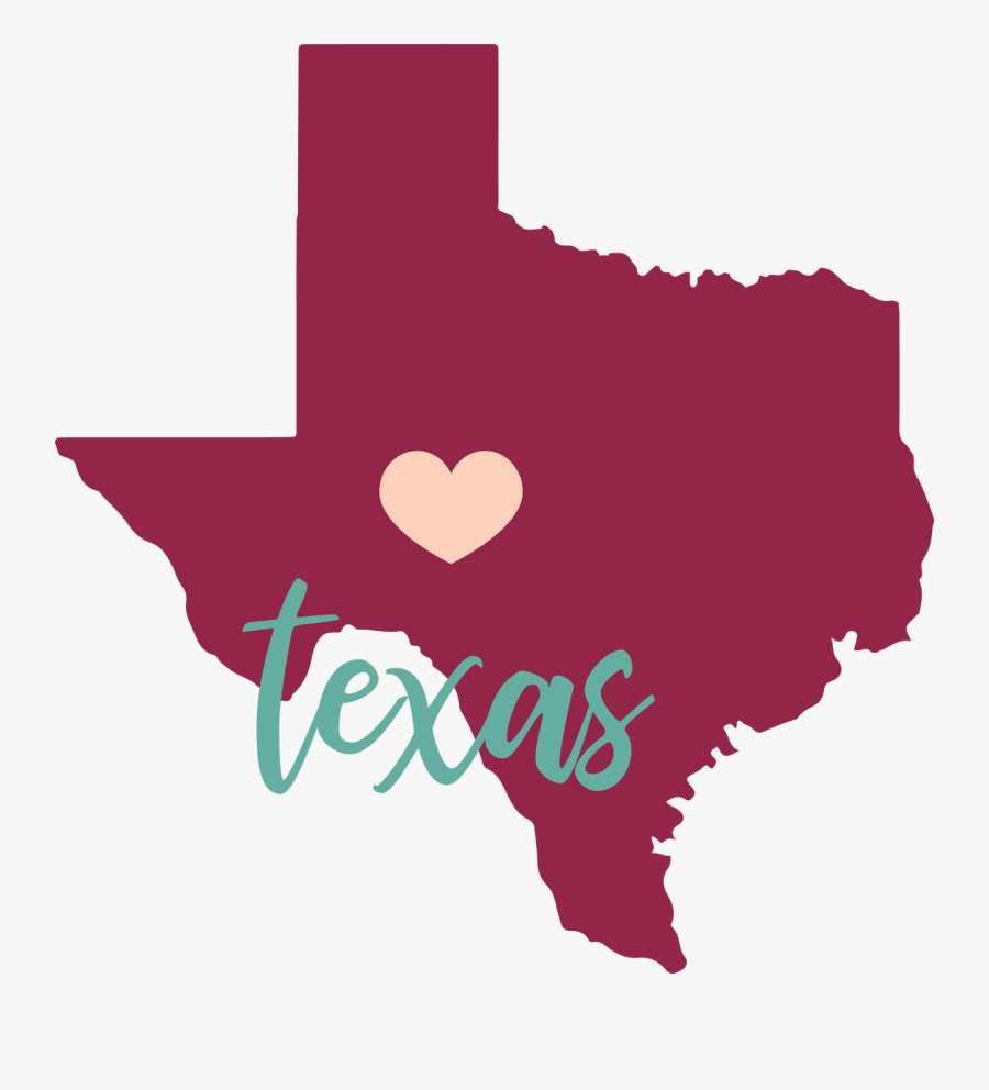 Texas State Svg Cut File - Texas Map, Transparent Clipart