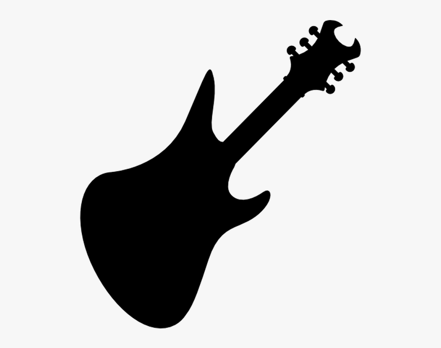 Electric Guitar Bass Guitar Silhouette Fender Stratocaster - Guitar, Transparent Clipart