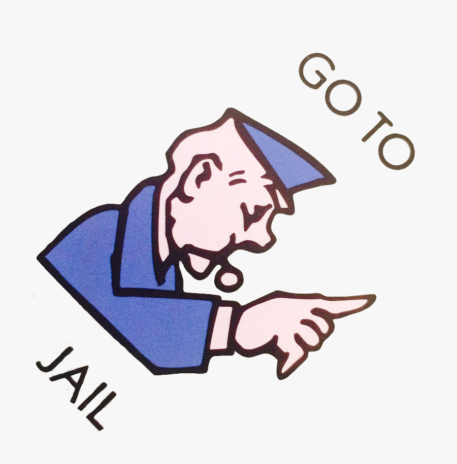 Go To Clip Art - Monopoly Go To Jail Transparent, Transparent Clipart