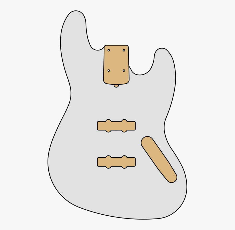 Card Front - Bass Guitar, Transparent Clipart