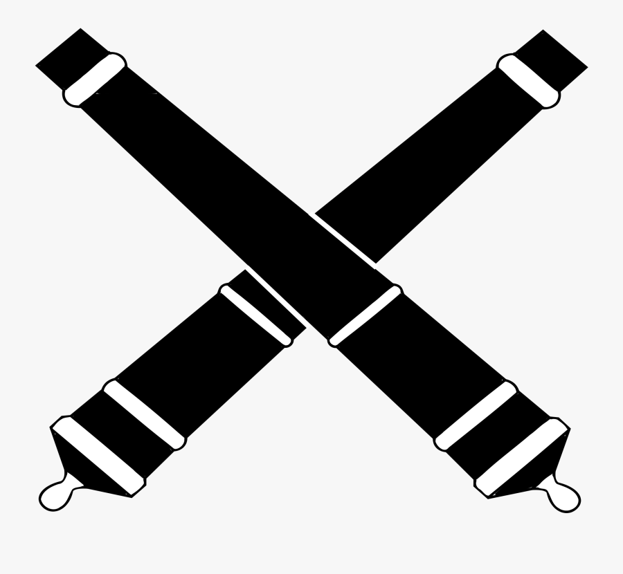 Cannons Drawing - Crossed Cannons, Transparent Clipart