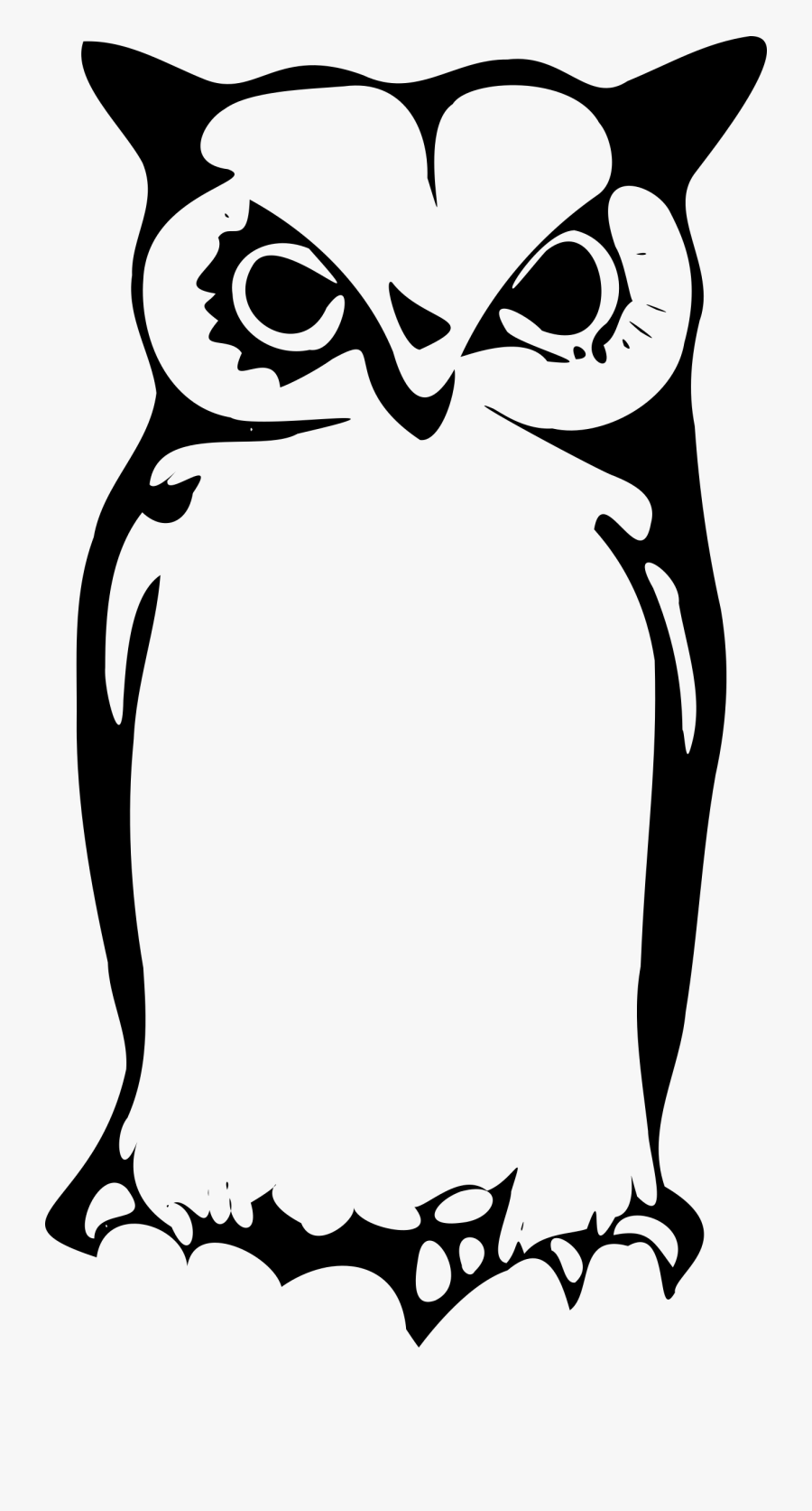 Snowy Owl Great Horned Owl Clip Art - Gambar Burung Hantu Siluet, Transparent Clipart