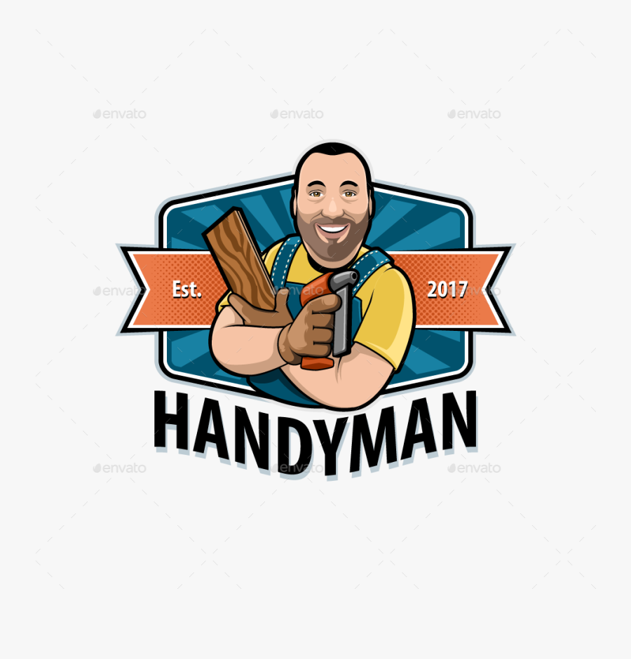 Clip Art Handyman Fun Mascot Logo Handy Man Mascot Logo Free Transparent Clipart Clipartkey