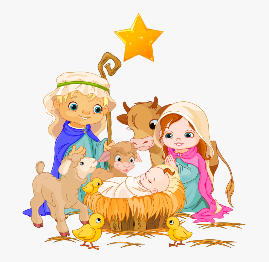 Png Clip Art - Cartoon Nativity Scene, Transparent Clipart
