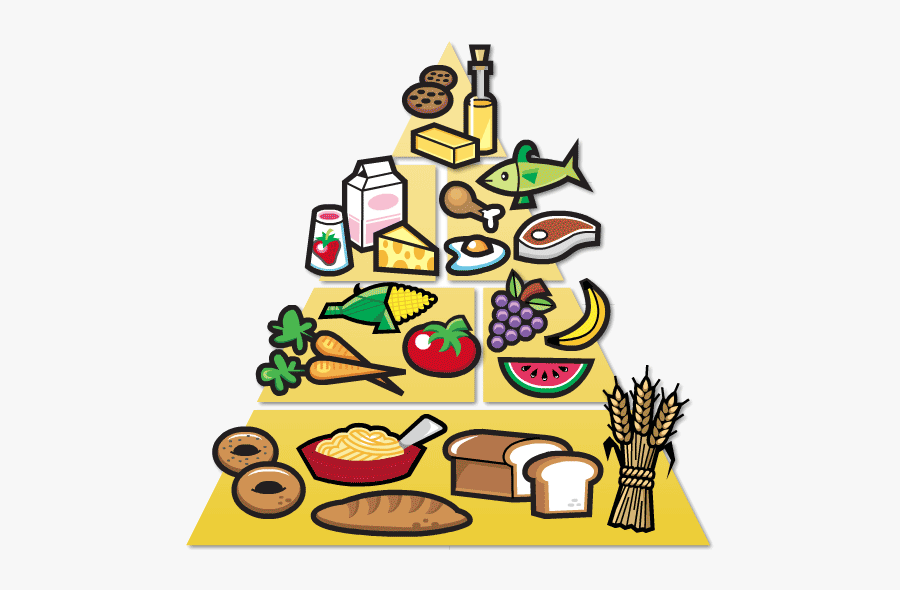 Healthy Food Free Clipart Clip Art On Transparent Png - Food Pyramid Easy Drawing, Transparent Clipart