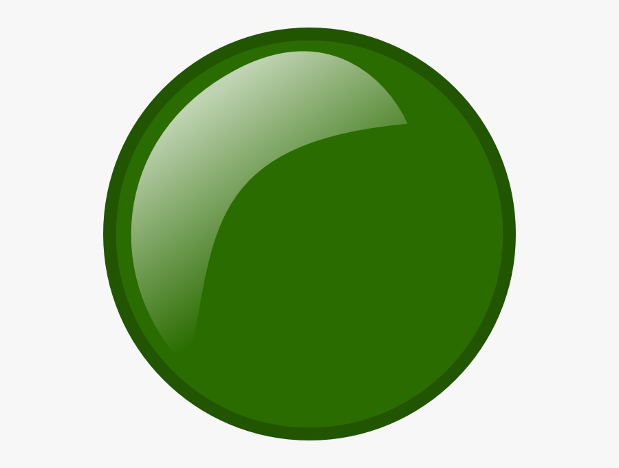 Green General Button Svg Clip Arts - Circle, Transparent Clipart