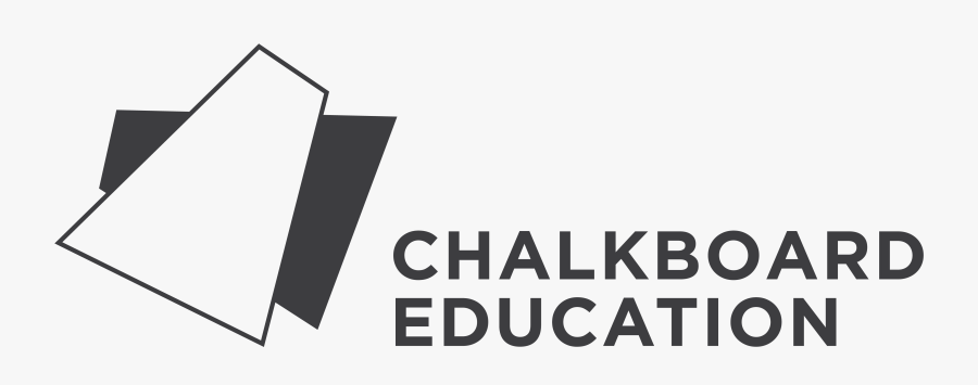 Chalkboard Education Logo, Transparent Clipart