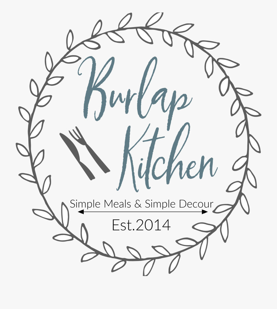 Logo For Burlap Kitchen - Circle, Transparent Clipart
