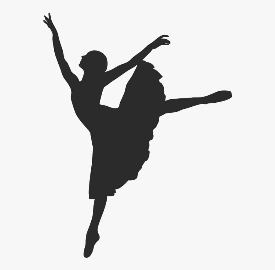 Ballet Dancer Silhouette Clip Art - Imagen De Una Bailarina Con Sombrilla, Transparent Clipart