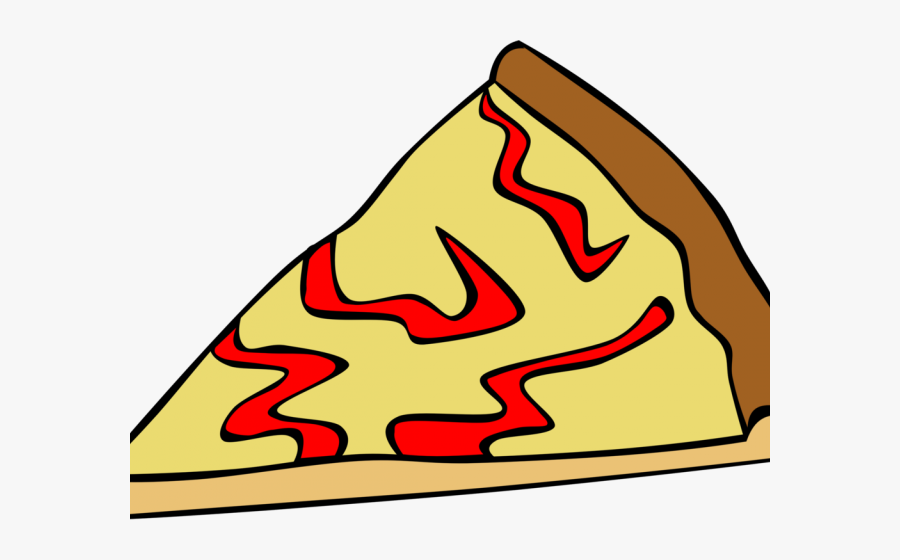 Cheese Pizza Slice Cartoon, Transparent Clipart