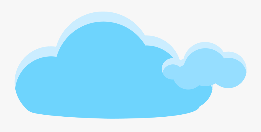 Clip Art Cartoon Cloudy Sky - Cartoon Blue Cloud Png, Transparent Clipart