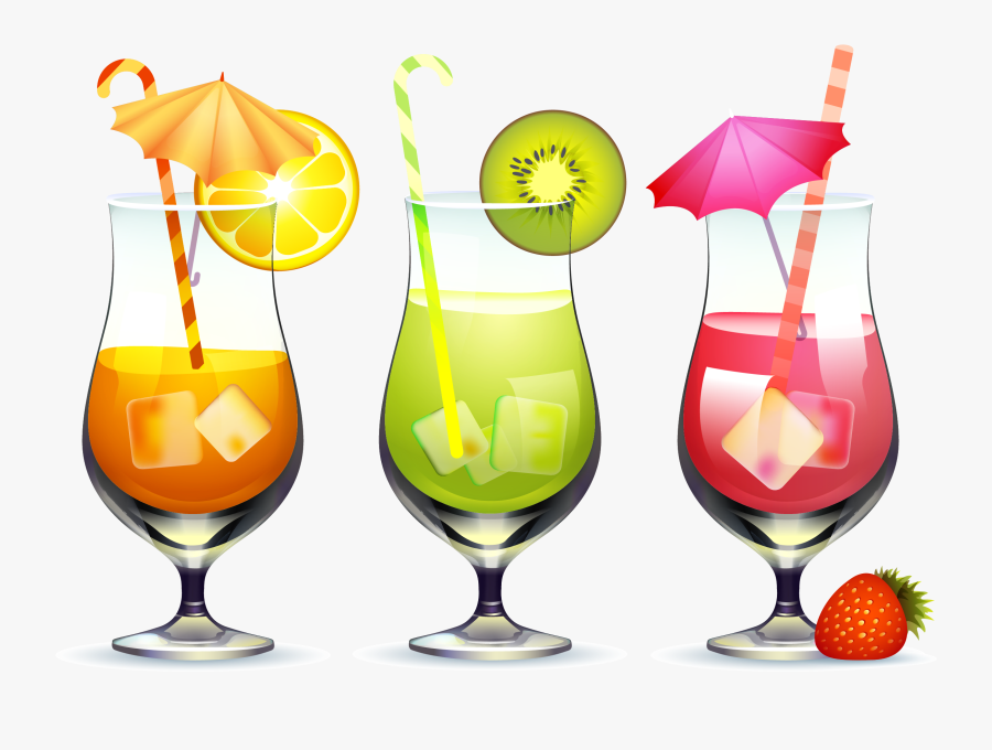Apple Spice Clipart Mixed Drink - Cocktail De Fruits Png, Transparent Clipart
