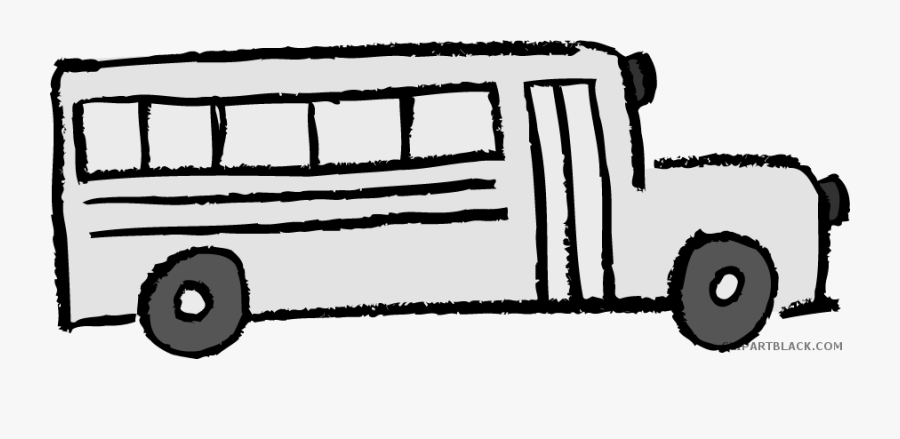 School Bus Transportation Free Black White Clipart - Yellow School Bus Clipart, Transparent Clipart