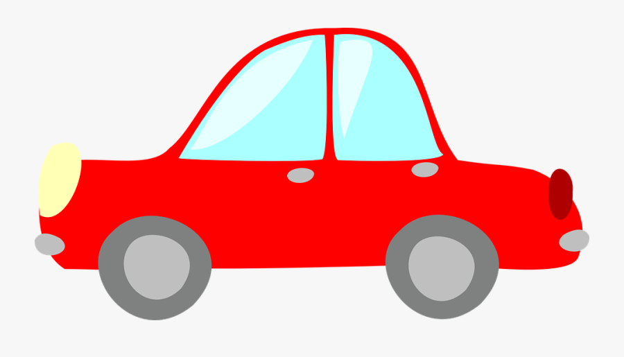 Car, Ride, Transportation, Red, Drive, Headlights - Clipart Red Car, Transparent Clipart