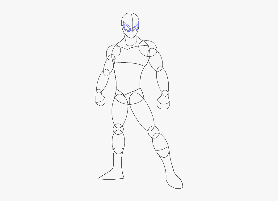 Spider Man Drawing Step By Step, Transparent Clipart