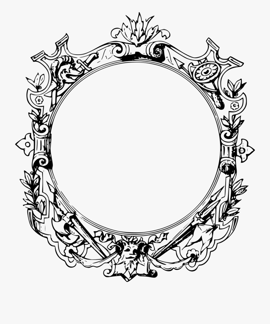 Picture Frame,line Art,monochrome Photography - Clipart Ornate Frame ...