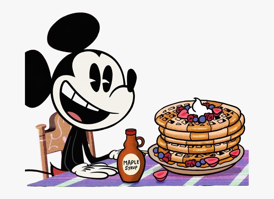 Mickey Mickeymouse Waffle Food Ñam Kawaii Waltdisney - Mickey Mouse, Transparent Clipart