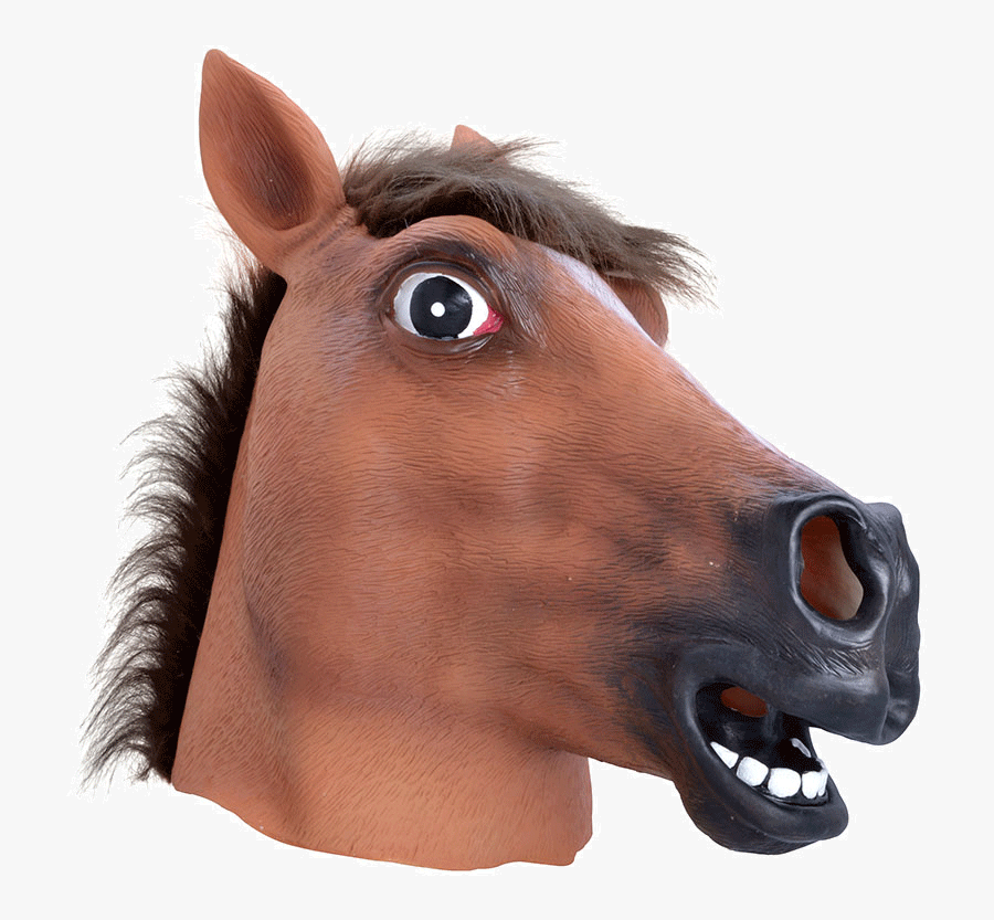 Brown Horse Mask Clip Arts - Transparent Horse Head Png, Transparent Clipart
