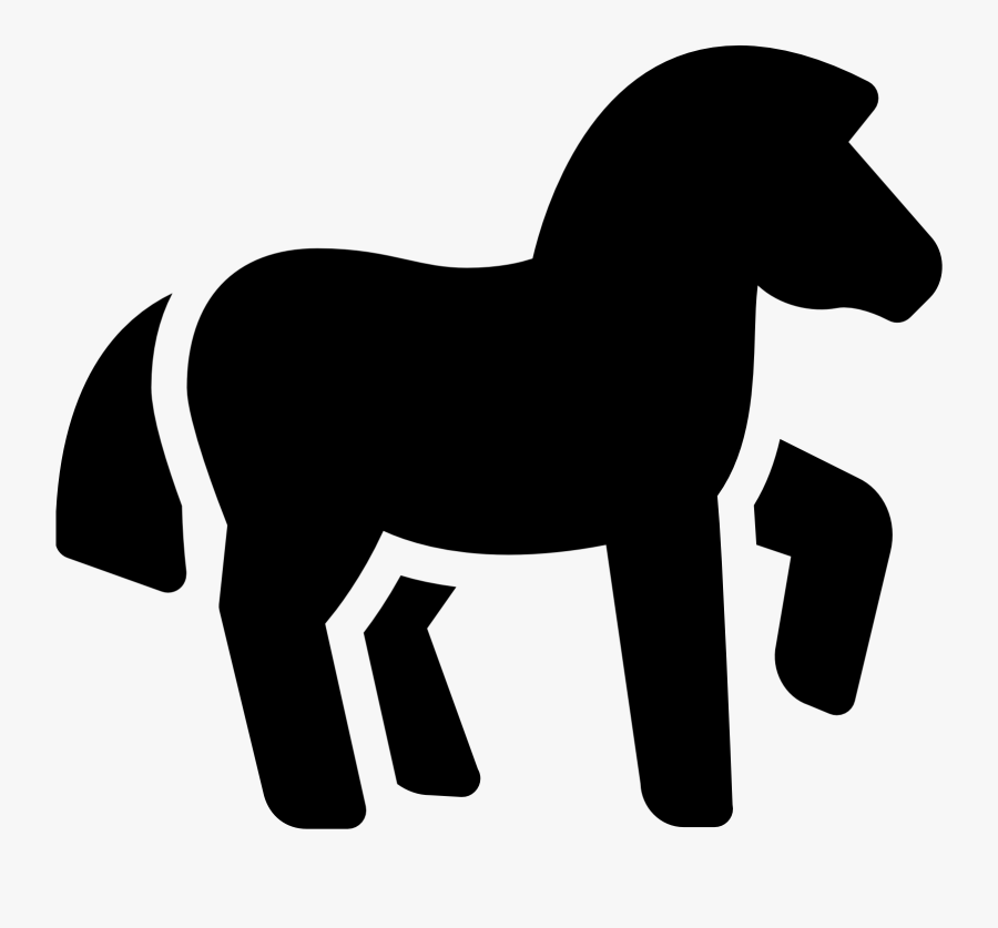 Horse Racing Clipart Animal Tail - Pony Icon, Transparent Clipart