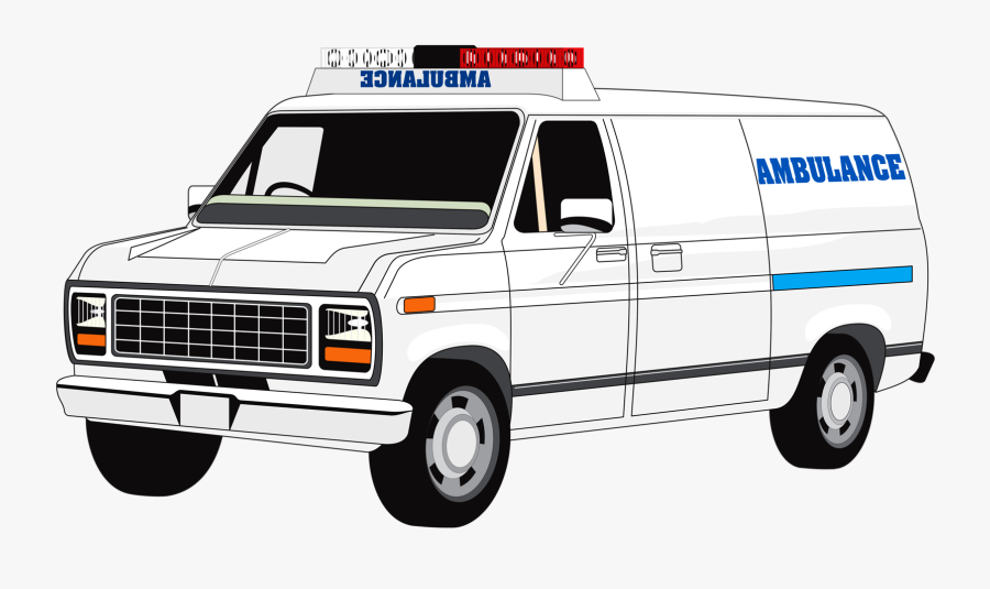 Ambulance Clip Art , Png Download - Black And White Ambulance Clipart, Transparent Clipart