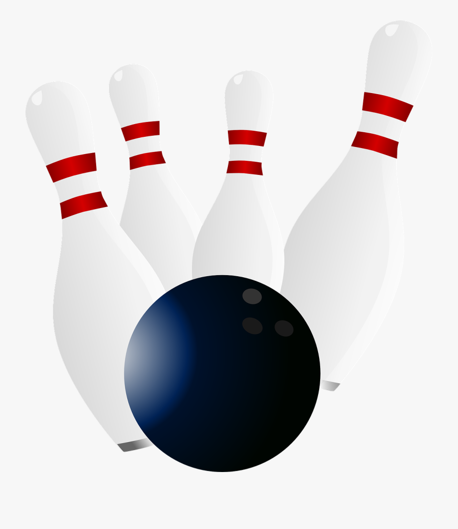 Bowling Pins And Ball Png, Transparent Clipart