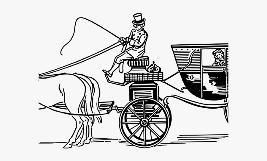 Horse And Carriage In The Victorian Times, Transparent Clipart