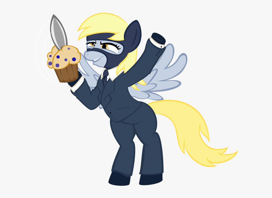 Derpy Hooves With Knife, Transparent Clipart