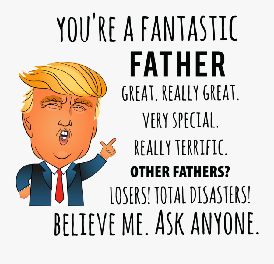Trump Father"s Day Card - Cartoon, Transparent Clipart