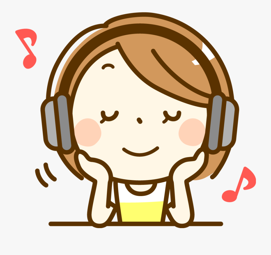 Transparent Müzik Clipart - Clipart Listening To Music, Transparent Clipart