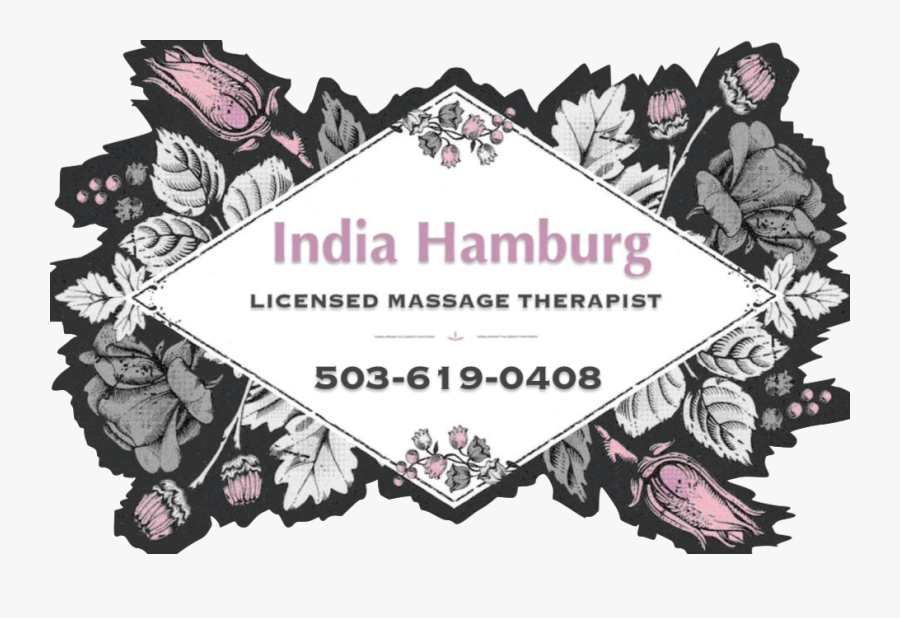 India Hamburg Hillsboro Massage Therapist - Illustration, Transparent Clipart