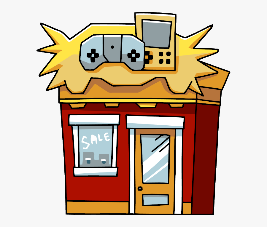 Video Game Store - Video Game Store Cartoon, Transparent Clipart