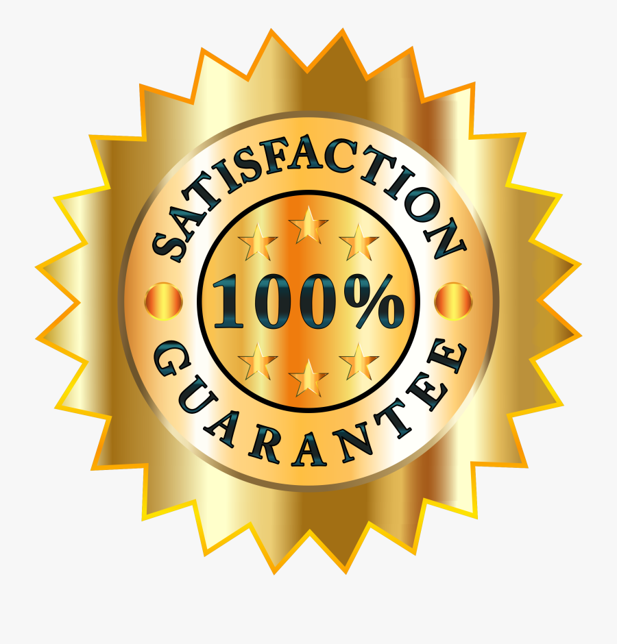 100% Satisfaction Guarantee Badge Clip Arts - Circle , Free Transparent 