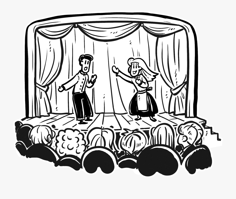 Stage Drawing Audience For Free Download - Illustration, Transparent Clipart