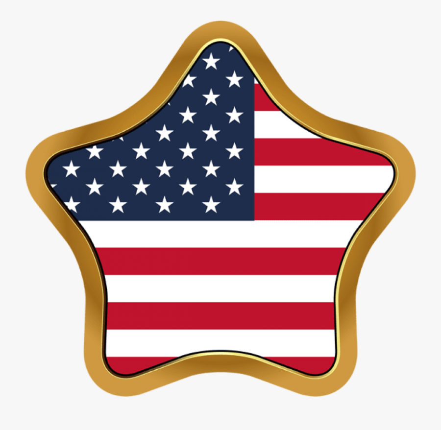 Usa Flag Star Png Clip Art Image - Directorate-general For International Cooperation And, Transparent Clipart