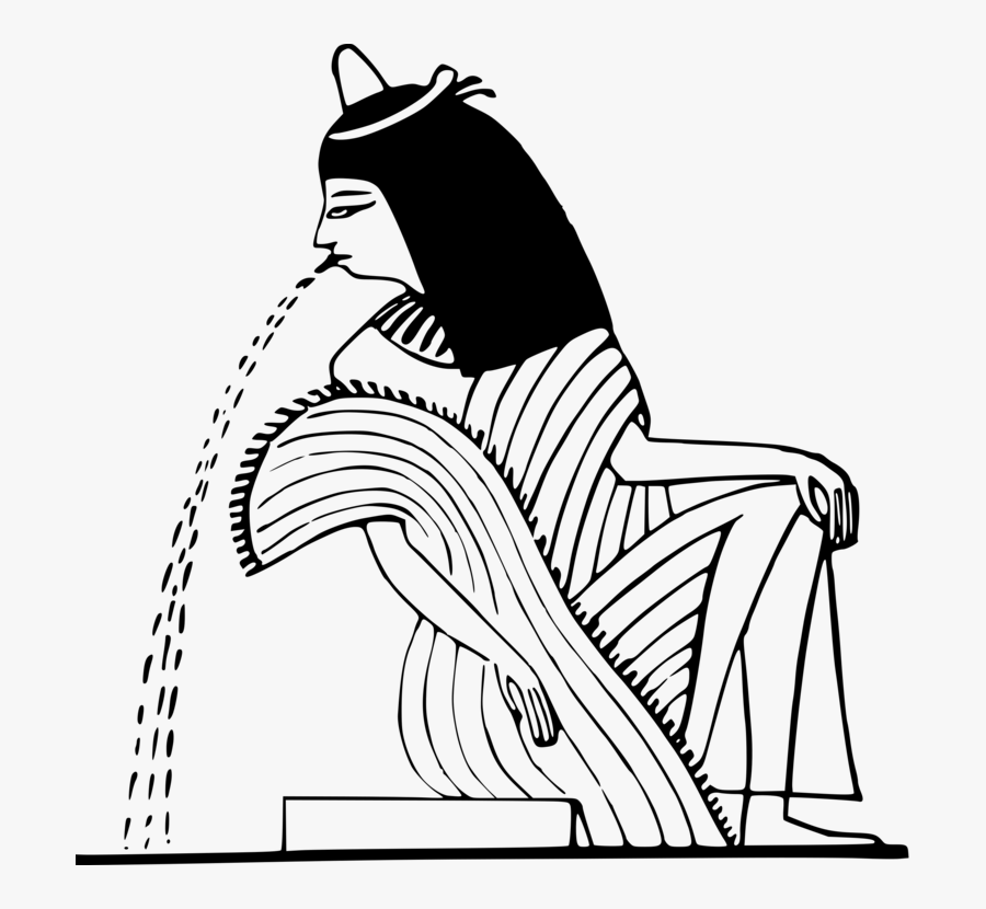 Art,monochrome Photography,text - Ancient Egyptian Line Art, Transparent Clipart