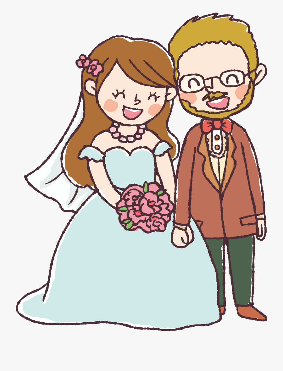 Marriage Drawing Wedding Invitation - Marriage Drawing, Transparent Clipart
