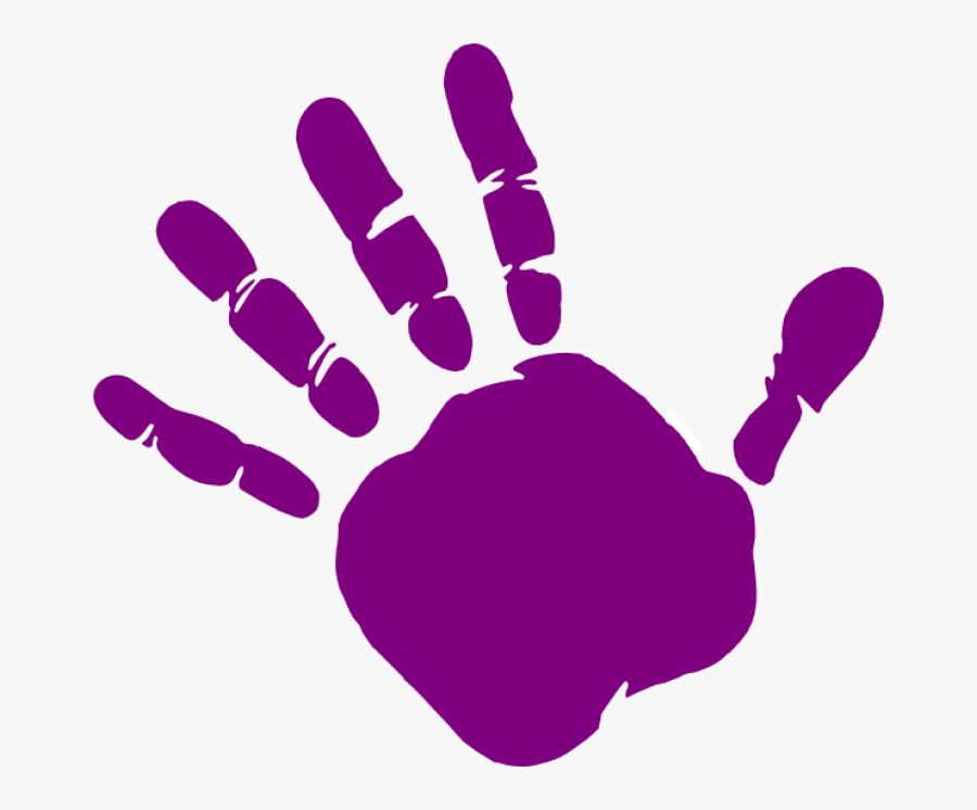 Clip Art Of Childrens Handprints Cfxq - Hand Prints Clipart, Transparent Clipart