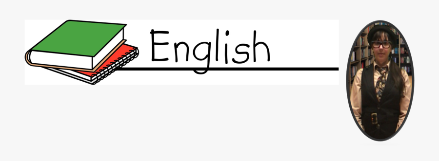 English With Miss Kalfish - English Subject Logo Png, Transparent Clipart