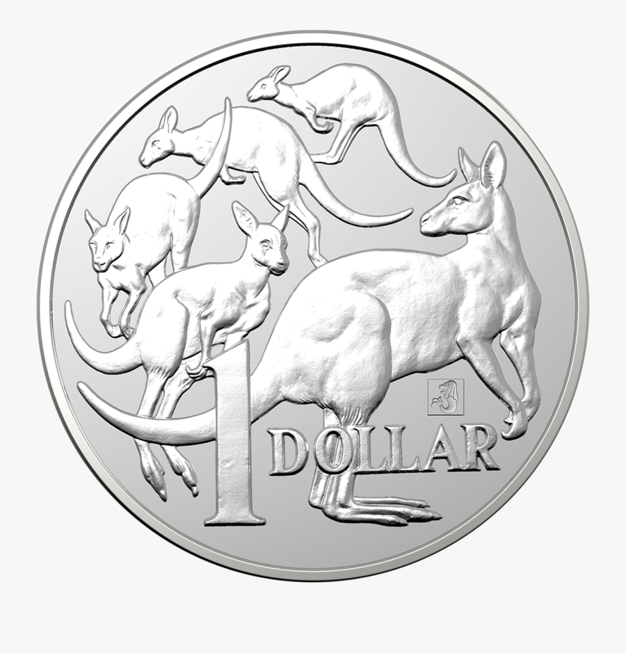 Mob Of Roos 1 Oz Coin Bu 2019 Australia - 1 Dollar Coin Australia, Transparent Clipart