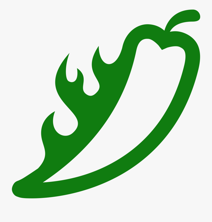 Chili Pepper Icon - Chilli Icon Png Black, Transparent Clipart