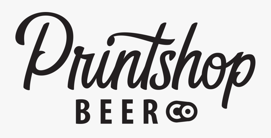 Printshop Beer Co, Transparent Clipart