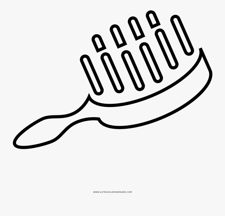 Hairbrush Clipart Black And White, Transparent Clipart