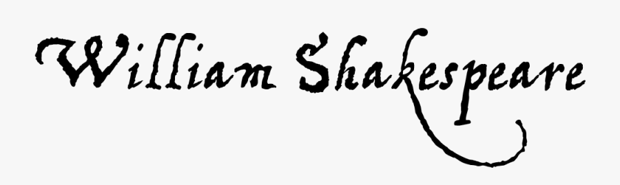 Clip Art Fancy Writing Fonts - William Shakespeare In Cursive , Free ...