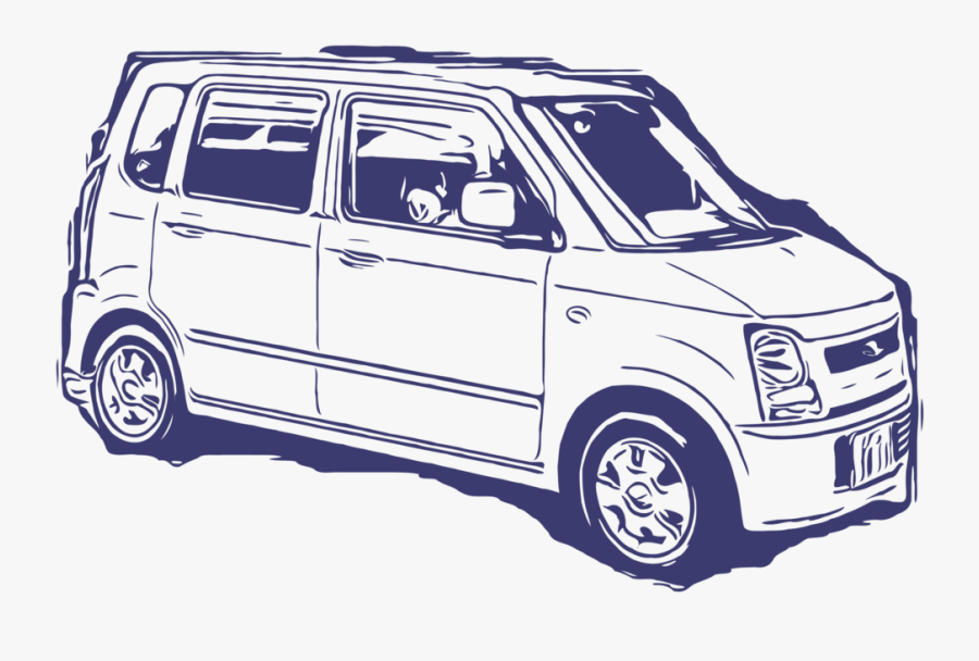 Compact Van,van,suzuki Wagon R - Suzuki Wagon R Clipart, Transparent Clipart