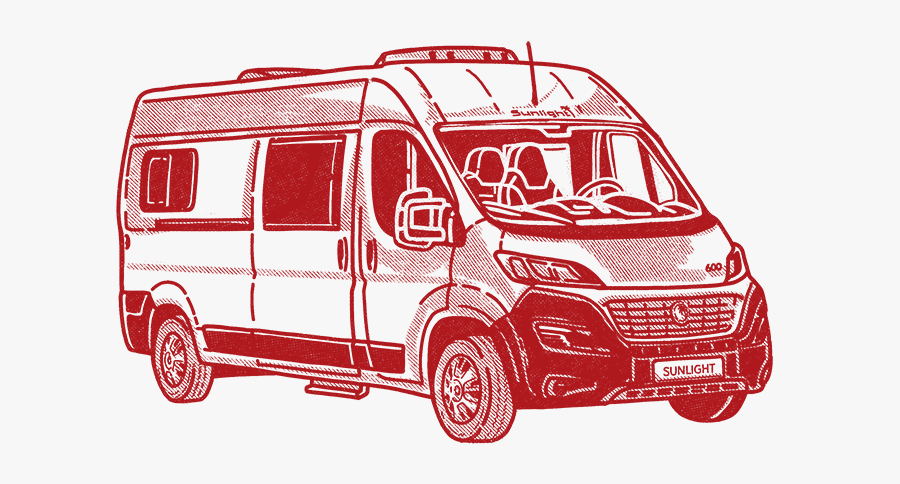 Svg Transparent Stock Minivan Clipart Van Camper - Motorhome Van Png, Transparent Clipart